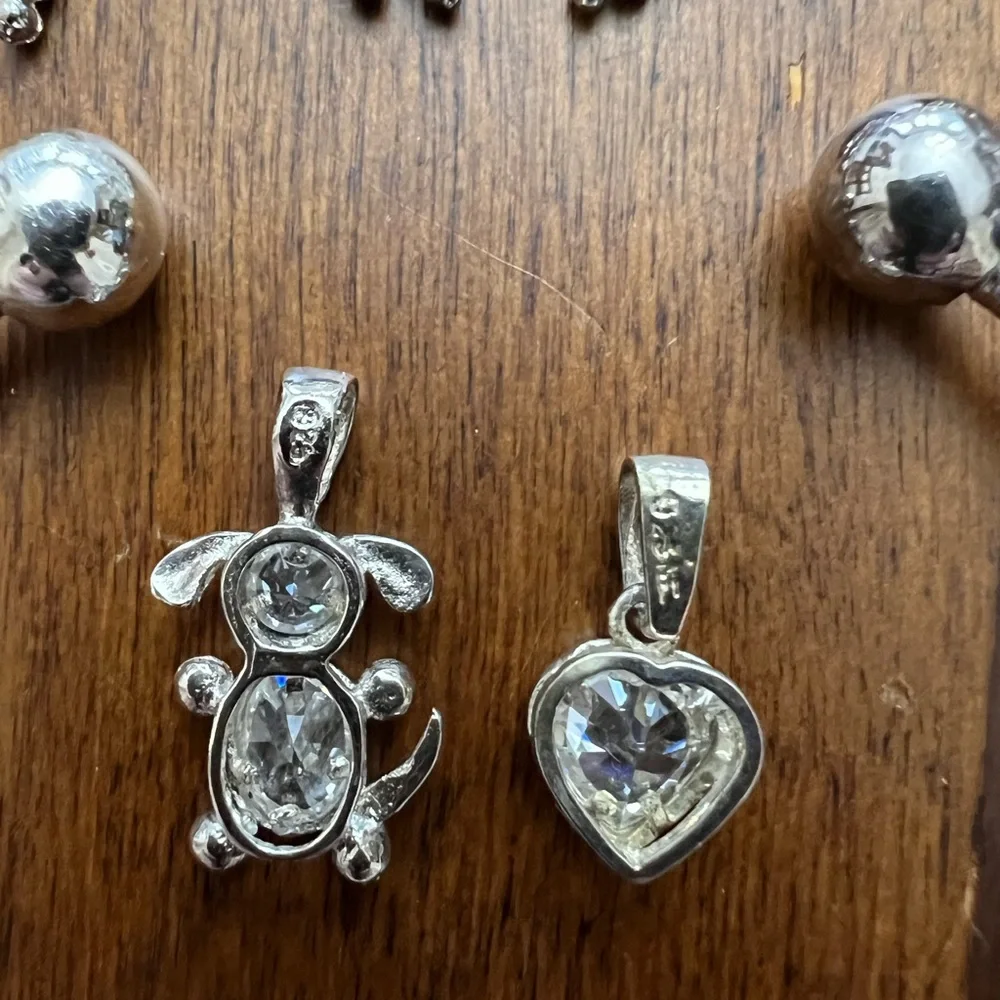 Sterling Silver Family Birthstone 10 Charms & Bracelet Set - Picture 4 of 11